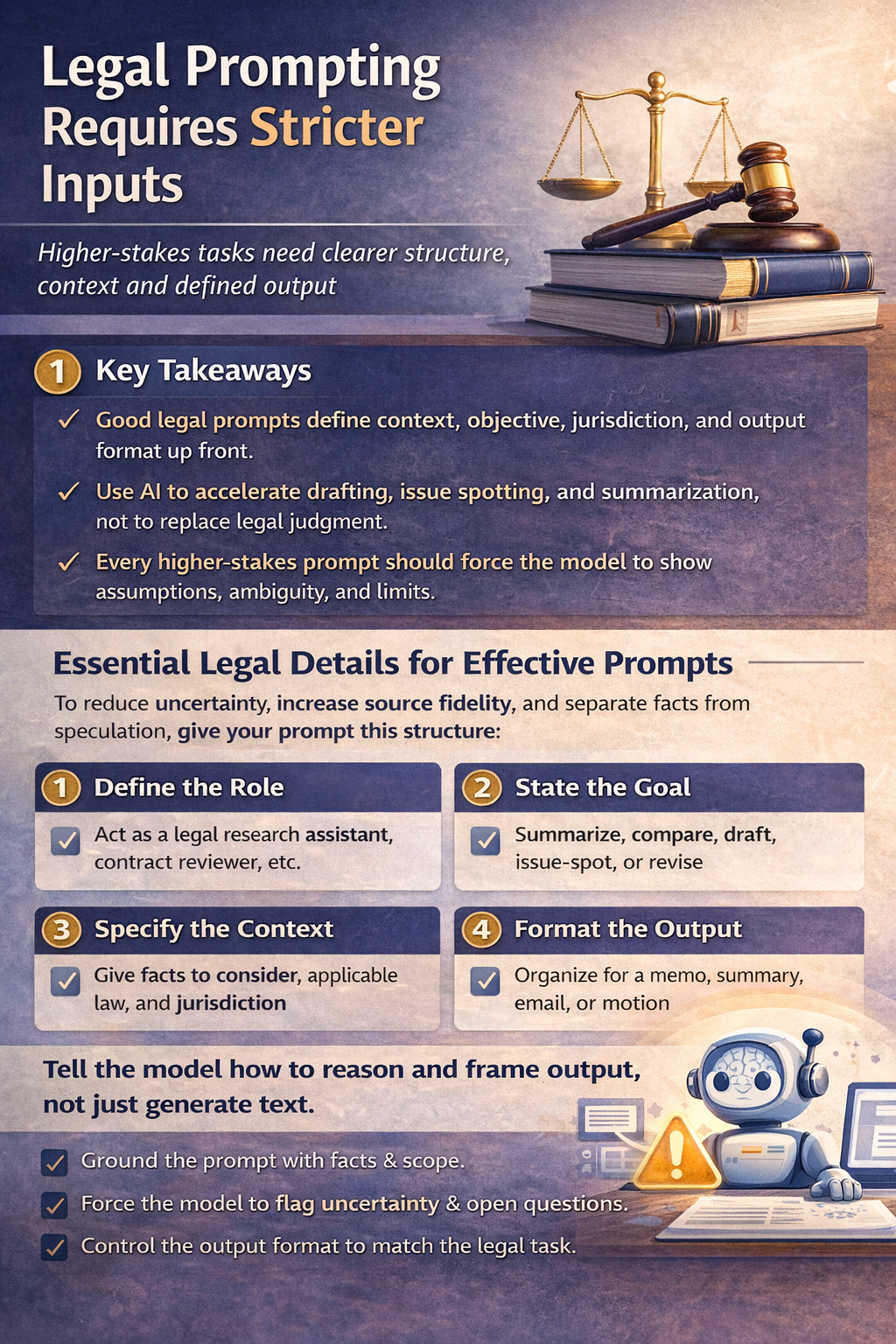 Legal prompting guidelines for AI applications