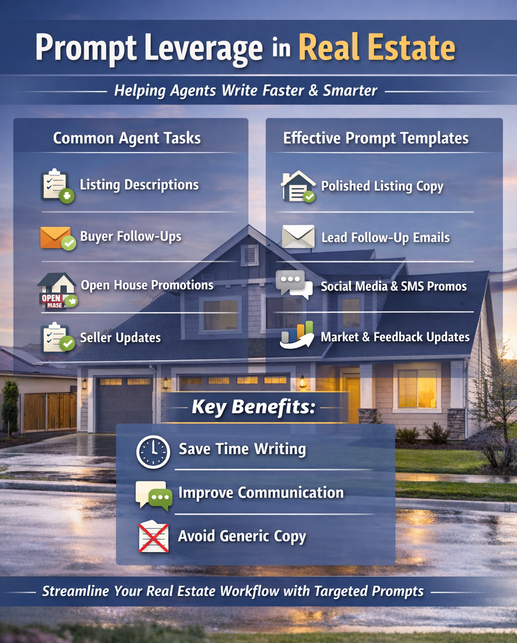 Real estate workflow optimization infographic